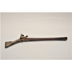 EVE-79 MIQUELET FLINTLOCKCaucasian or Turkish miquelet flintlock dag  or blunderbuss with ornate gol