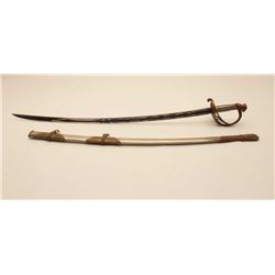 18AL-45 1860 CAV. INSCRIBEDInscribed Presentation 1860 Officer’s sword  and scabbard marked on right