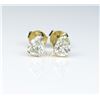Image 2 : 18CAI-16 DIAMOND EARRINGSExquisite matching pear shaped Diamond stud  earrings weighing 1.30 carats 