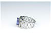 Image 3 : 18CAI-17 TANZANITE & DIAMOND RINGGorgeous contemporary ring featuring a Fine  Tanzanite weighing 3.2