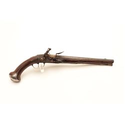 18CA-1 HORSEMANS PISTOLSFine French silver mounted flintlock  horseman’s pistol signed “Le Lorain a 