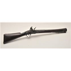 18ASS-14 BLUNDERBUSSFlintlock blunderbuss, approximately 37”  overall with a 22” iron barrel, brass 