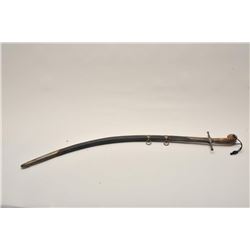 18AR-11 SHAMSHER GOLD SWORDMid-Eastern shamshir style sword circa  18th-19th century with gold damas