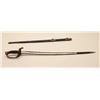 Image 1 : 18AL-67 C.W. OFFICER'S SWORDInscribed Civil War Officer’s sword and  scabbard, marked on right side 