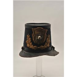 EVE-84 RARE MARINE CORPS SHAKORare Marine Corps shako circa 1850’s by W.C.  Dare of Philadelphia. Fa