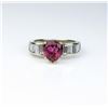Image 1 : 18CAI-37 RUBELLITE TOURMALINE RINGGorgeous ring featuring a vivid red Rubellite  Tourmaline weighing