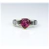 Image 2 : 18CAI-37 RUBELLITE TOURMALINE RINGGorgeous ring featuring a vivid red Rubellite  Tourmaline weighing