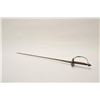 Image 1 : 18AR-77 SMALL SWORDEarly 18th century small sword with finely  pierced guard, triangular collesmard 