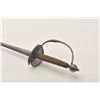 Image 2 : 18AR-77 SMALL SWORDEarly 18th century small sword with finely  pierced guard, triangular collesmard 