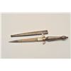 Image 3 : 18AR-93 FABRICADO TOLEDOFabricado Toledo dagger with matching metal  sheath, etched and gilt; approx