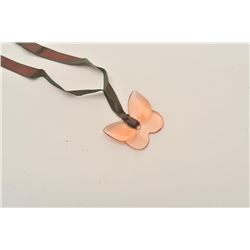 18A0-10 BACCARAT BUTTERFLY NECKLACEBaccarat crystal butterfly necklace/choker.   The lot includes a 