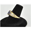 Image 2 : 18PRS-17 TANZANITE & DIAMOND RINGOne ladies ring in 14k yellow gold set with a  oval tanzanite appro