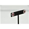Image 2 : 18RPS-1 RUBY & DIAMOND EARRINGSOne pair of ruby and diamond earrings set in  18k white gold. Two ova