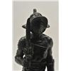 Image 2 : 18CA-17 CAST METAL SCULPTUREHeavy cast metal sculpture of gladiator  signed “T.R. Gorime” showing br