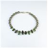 Image 1 : 18CAI-48 TOURMALINE & PEARL BRACELETNice bracelet featuring natural Tourmalines  and pearls on 14 ka
