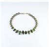 Image 2 : 18CAI-48 TOURMALINE & PEARL BRACELETNice bracelet featuring natural Tourmalines  and pearls on 14 ka