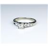 Image 2 : 185CAI-75 DIAMOND RINGHigh quality Diamond ring set with a center  Princess cut Diamond weighing app