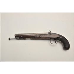 18CA-348 H.W MORTIMER SIGNED PISTOLH.W. Mortimer signed officer’s pistol in  approximately .64 calib