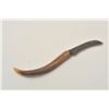 Image 3 : 18CA-300 CURVED KNIFE19th century “Curved Knife” for skinning. The  blade is marked “W.R.” with crow