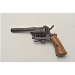 18CA-309 BELGIAN PINFIREBelgian pinfire 7mm revolver circa 1860-70’s.  Measures 8” overall with a 3 