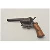 Image 1 : 18CA-309 BELGIAN PINFIREBelgian pinfire 7mm revolver circa 1860-70’s.  Measures 8” overall with a 3 