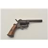 Image 4 : 18CA-309 BELGIAN PINFIREBelgian pinfire 7mm revolver circa 1860-70’s.  Measures 8” overall with a 3 