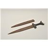 Image 1 : 18CA-320 DAGGERLate 19th to early 20th century dagger  probably North Africa. Silver wire inlaid  hi