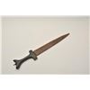 Image 4 : 18CA-320 DAGGERLate 19th to early 20th century dagger  probably North Africa. Silver wire inlaid  hi