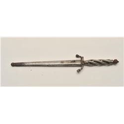 18AR-81 PIERCED HILT DAGGERPierced hilt dagger, 18th to 19th Century,  approximately 10” overall wit