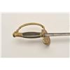 Image 5 : 18AR-78 COURT SWORDCourt sword (no scabbard) with etched blade,  fancy brass guard and pommel with c
