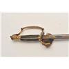 Image 2 : 18AR-79 COURT SWORDFancy Court sword (no scabbard) with blued  and gilt decoration to top 8” of blad
