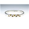 Image 2 : 18CAI-72 TIGERS EYE BANGLENice bangle featuring Tigers Eye inlay stones  set in Sterling silver. Est