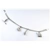 Image 2 : 185CAI-69 CHARM BRACELETNice Vintage Italian charm bracelet featuring  baseball surfer stroller and 
