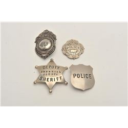 18CA-324 4 PRE WAR & EARLIER BADGESLot of 4 authentic Pre-War and earlier badges  as described: 1. P