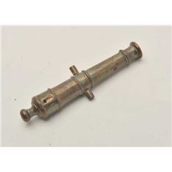 EVE-406 CAST BRASS MINIATURE CANNONCast brass miniature cannon barrel only  inscribed “Relic of Roya