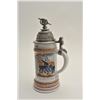 Image 2 : EVE-407 AUTHENTIC HAND PTD IMPERIAL ERA STEINAuthentic hand painted Imperial era German  stein for “