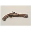 Image 7 : 18AR-62 GOZE A METZ PERCGermanic flintlock pistol converted to  percussion and signed in gold on the