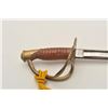 Image 3 : 18CA-334 U.S. MDL 1860 SABREU.S. Model 1860 Cavalry saber dated 1863.  Shortened with polished blade