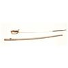 Image 7 : 18CA-335 JAPANESE D GUARD OFF. SWORDJapanese D guard officer’s sword with a 33”  blade and 38” overa