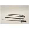Image 1 : 18CA-336 2 FRENCH BAYONETSLot of 2 French bayonets with scabbards. 1877  and 1887 dated and arsenal 