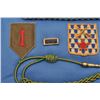Image 2 : 18CA-338 MISC LOTLot of 7 pieces of U.S. military memorabilia.  Patches, augulettes, and marksman’s 