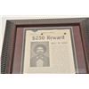 Image 1 : 18CA-343 ORIG. SAN BENITO CTY, CA REWARD POSTEROriginal San Benito County California $250  reward po
