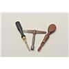 Image 1 : EVE-421 GUN TOOL LOTLot of gun tools as described: 2 screwdrivers  circa 19th century and combo tool