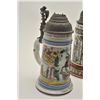 Image 3 : EVE-425 IMPERIAL STYLE STEIN LOTLot of 3 Imperial style beer steins with  damaged lids. Bodies good 