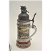 Image 4 : EVE-425 IMPERIAL STYLE STEIN LOTLot of 3 Imperial style beer steins with  damaged lids. Bodies good 