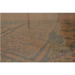 18CA-346 "BIRDS EYE VIEW OF ANDERSONVILLE PRISON"“Birds eye view of Andersonville prison from  the s