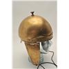 Image 3 : 18CA-350 BRASS PROP HELMETUnmarked brass prop helmet in Roman style  made for Ben Hur movie. Some de