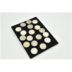 18RPS-9 COIN COLLECTIONA coin collection of 11 half dollar Kennedy  1964 & 7- 1990 and up ,2 bicente