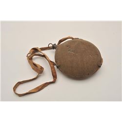 18AL-21 MDL 1858 COVER & STRAPSU.S. Model 1858 tin canteen with fabric cover  and straps. Original p