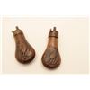 Image 4 : 18AL-69 TWO POCKET FLASKSLot of 2 brass eagle motif powder flask for  Colt Model 1849 Pocket percuss